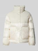 ARMANI EXCHANGE Steppjacke mit Stehkragen in Offwhite, Größe L