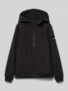 Jack & Jones Softshell-Jacke mit Reißverschlusstaschen in Black, Größe...