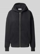 Review Overiszed Sweatjacke mit seitlichen Eingrifftaschen in Black, G...