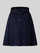 Weekend Max Mara Lanawolljacke mit Kapuze Modell 'GENNAIO' in Marine, ...