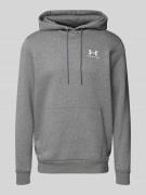 Under Armour Hoodie mit Label-Stitching in Dunkelgrau, Größe L