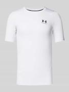 Under Armour T-Shirt mit Label-Print in Weiss, Größe XXXL