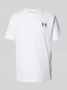 Under Armour T-Shirt mit Label-Print Modell 'SPORTSTYLE' in Weiss, Grö...