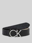 CK Calvin Klein Gürtel aus Büffelleder mit Label-Applikation in Black,...