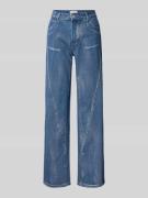 Noisy May Wide Leg Jeans mit Gürtelschlaufen Modell 'ZOE' in Jeansblau...