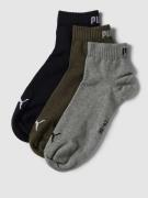 Puma Socken mit Label-Details im 3er-Pack in Oliv, Größe 39-42