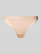 Guess Slip mit Spitzenbesatz Modell 'JANE' in Beige, Größe L