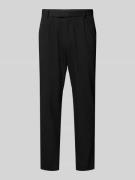 BOSS Tapered Fit Bundfaltenhose mit Gürtelschlaufen Modell 'Pepe' in B...