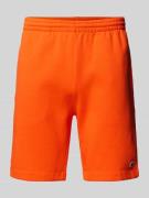 Lacoste Sweatshorts mit elastischem Bund in Orange, Größe L