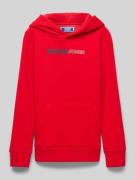 Jack & Jones Hoodie mit Kapuze Modell 'PLAYER' in Rot, Größe 140