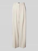 Cambio Wide Leg Stoffhose mit Gesäßtaschen in Sand, Größe 40