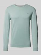 s.Oliver RED LABEL Strickpullover mit gerippten Abschlüssen in Mint, G...