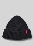 Levi's® Beanie mit Label-Patch in Black, Größe One Size