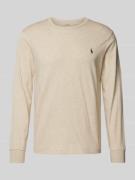 POLO RALPH LAUREN Regular Fit Longsleeve mit Label-Stitching in Sand, ...