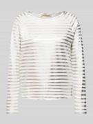 Smith and Soul Longsleeve mit Rundhalsausschnitt in Offwhite, Größe L