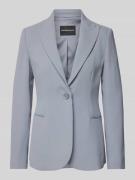 Emporio Armani Blazer mit Knopfverschluss und Paspeltaschen in Hellbla...