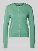 POLO RALPH LAUREN Strickcardigan mit Logo-Stitching in Mint, Größe L