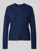 POLO RALPH LAUREN Cardigan mit Druckknopfverschluss in Marine, Größe L