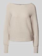 Only Strickpullover mit U-Boot-Ausschnitt Modell 'ADALINE' in Beige, G...