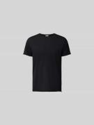 Filippa K T-Shirt mit Rundhalsausschnitt in Black, Größe L