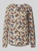 Christian Berg Woman Bluse aus Viskose mit Paisley-Muster in Beige, Gr...