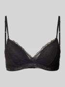 Calvin Klein Underwear BH mit Modal-Anteil und Spitzenbesatz in Black,...