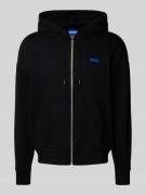 Hugo Blue Sweatjacke mit Logo-Print Modell 'Nardimez' in Black, Größe ...