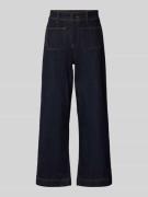 OPUS Wide Leg Jeans mit Kontrastnähten Modell 'Macona' in Jeansblau, G...