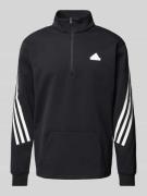 ADIDAS SPORTSWEAR Sweatshirt mit Stehkragen und Känguru-Tasche in Blac...