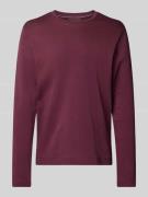 Christian Berg Men Longsleeve mit geripptem Rundhalsausschnitt in Dunk...