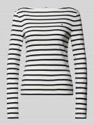 Tommy Hilfiger Longsleeve mit U-Boot-Ausschnitt in Dunkelblau, Größe L