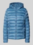 Jake*s Casual Regular Fit Steppjacke mit Kapuze in Blau, Größe 34