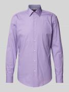 BOSS Slim Fit Business-Hemd mit Kentkragen Modell 'Hank' in Purple, Gr...