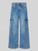 s.Oliver RED LABEL Slim Fit High-Waist-Jeans in Cargo-Optik mit weitem...