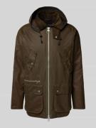 Barbour Jacke mit Pattentaschen Modell 'RE-ENGINEERED BEA' in Sand, Gr...