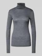 My Essential Wardrobe Longsleeve aus Wolle-Lyocell-Mix mit Rollkragen ...