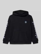 Element Boxy Fit Hoodie mit Label-Print Modell 'PEAKS' in Black, Größe...