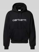 Carhartt Work In Progress Hoodie mit Label-Stitching in Black, Größe L