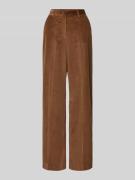 Weekend Max Mara Straight Fit Cordhose aus reiner Baumwolle mit seitli...