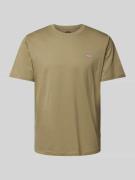 Dickies T-Shirt mit Label-Print Modell 'MAPLETON' in Khaki, Größe L