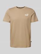 PUMA PERFORMANCE T-Shirt mit Logo-Print in Beige, Größe L