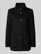 Fuchs Schmitt Wolljacke mit Stehkragen und Knopfverschluss in Black, G...