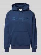 CHAMPION Hoodie mit Label-Stitching in Marine, Größe S