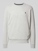 Polo Ralph Lauren Sweatshirt mit Label-Stitching in Hellgrau, Größe XX...