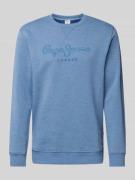 Pepe Jeans Sweatshirt mit Label-Stitching Modell 'Nouvel' in Blau, Grö...