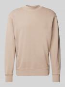 Calvin Klein Jeans Sweatshirt mit Rundhalsausschnitt in Taupe, Größe L