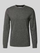 Tom Tailor Denim Strickpullover mit Rundhalsausschnitt in Anthrazit, G...