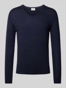 OLYMP Level Five Slim Fit Strickpullover mit gerippten Abschlüssen in ...