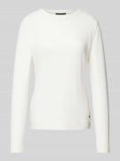 Windsor Longsleeve mit geripptem Rundhalsausschnitt in Offwhite, Größe...