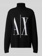 ARMANI EXCHANGE Wollpullover mit Rollkragen in Black, Größe XS